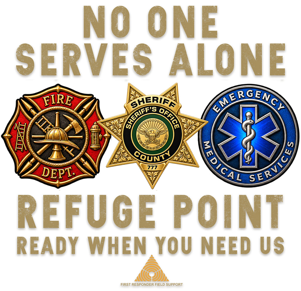Refuge Point - No One Serves Alone Hoodie, Refuge Point First Responder Support Pullover Hoodie