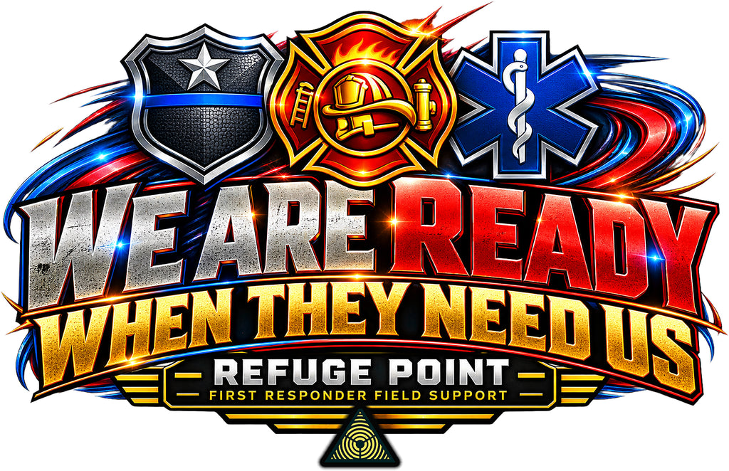 Refuge Point - We Are Ready When They Need Us Hoodie, Refuge Point First Responder Support Pullover Hoodie