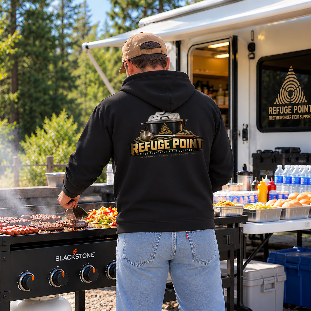 Refuge Point - Serving Those Who Serve Hoodie, Refuge Point First Responder Support Pullover Hoodie