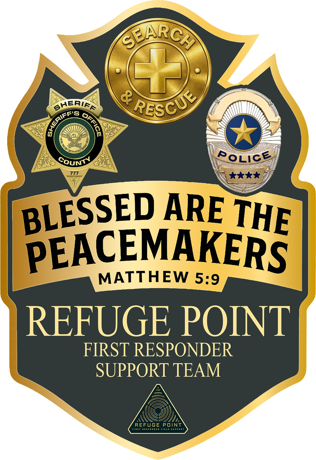 Refuge Point - Blessed Are the Peacemakers Coffee Mug, Matthew 5:9, Field Support Volunteer Coffee Cup, 11oz or 15oz