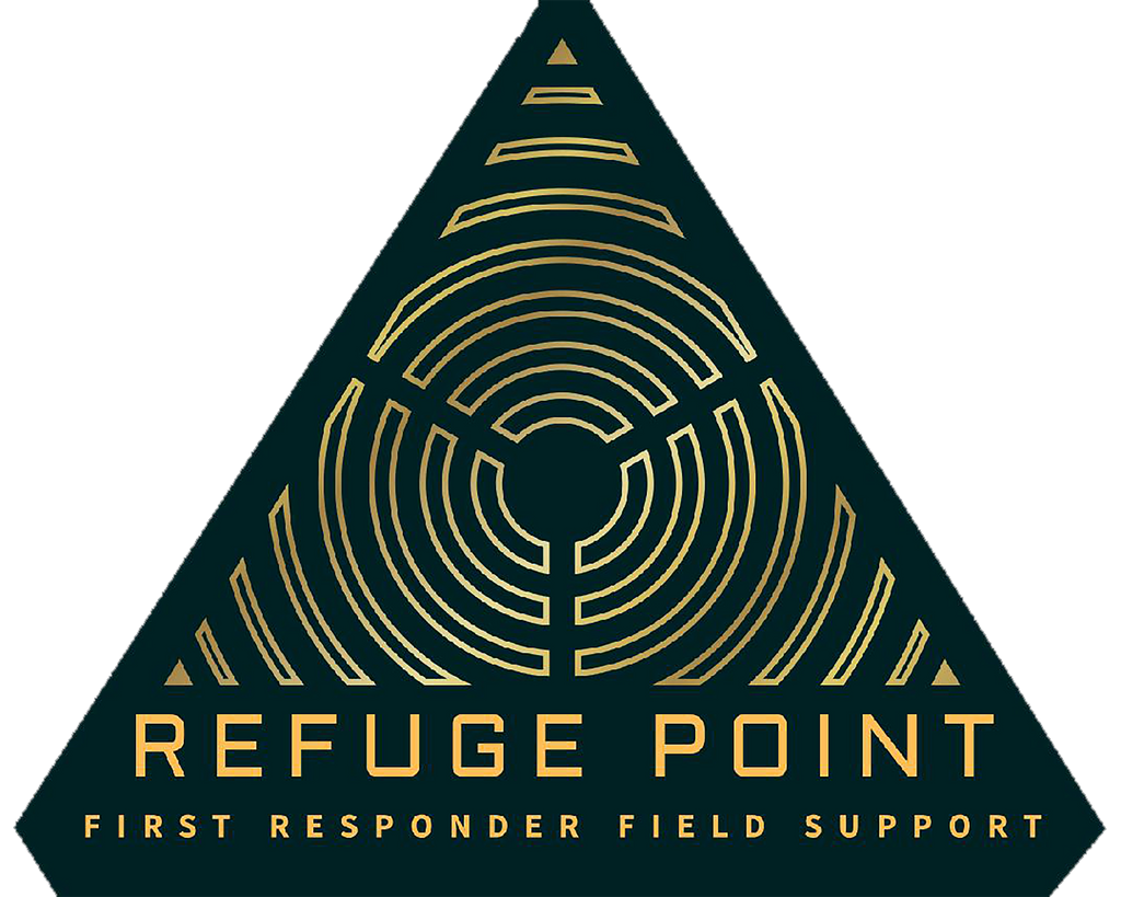 Refuge Point - Official Logo 12oz Outdoor Enamel Camping Mug, First Responder Field Support Volunteer Coffee Cup