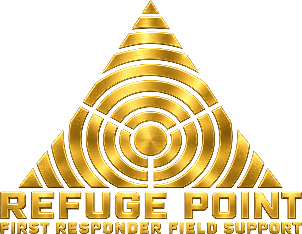 Refuge Point - Gold Logo Coffee Mug, Matthew 5:9, First Responder Field Support Volunteer Coffee Cup, 11oz or 15oz