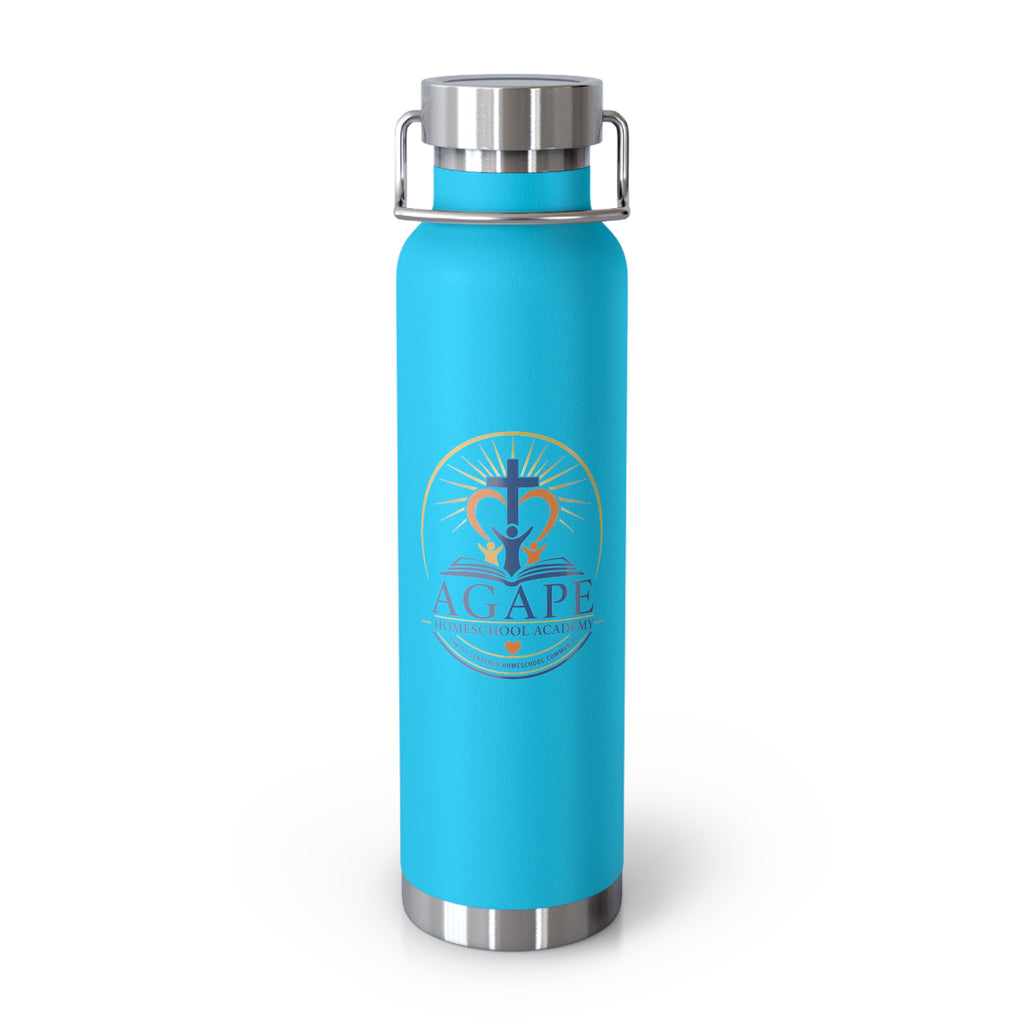Agape Homeschool Academy Logo 22oz Insulated Water Bottle