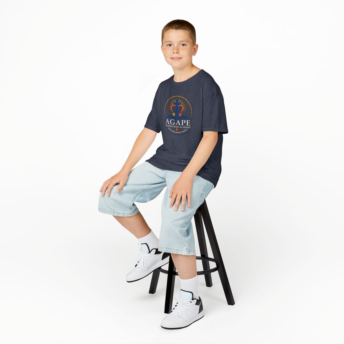 Lambs Agape Homeschool Academy Logo Tee