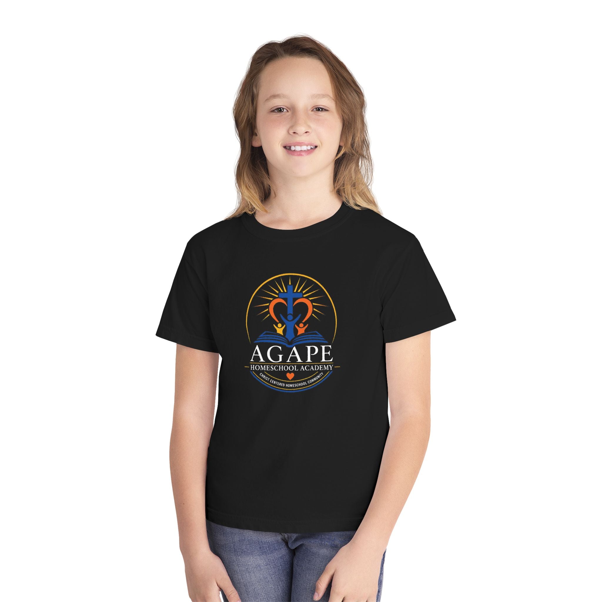 Lambs Agape Homeschool Academy Logo Tee