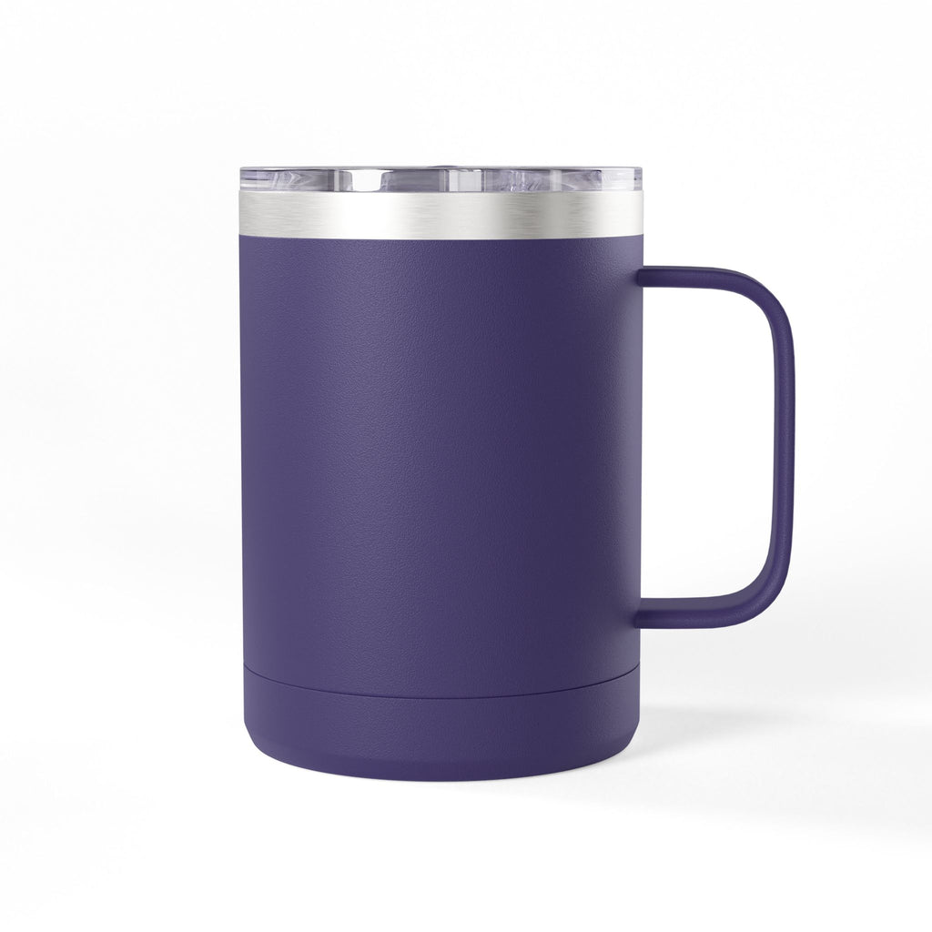 Refuge Point - Volunteer 15 oz Insulated Stainless Steel Coffee Mug, Available in 10 Colors, Matthew 5:9, Field Support Volunteer Coffee Cup