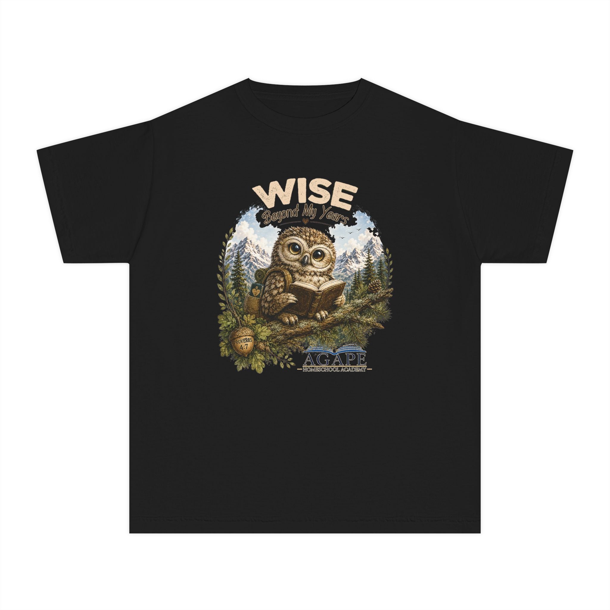 Doves Wise Beyond My Years Owl Tee