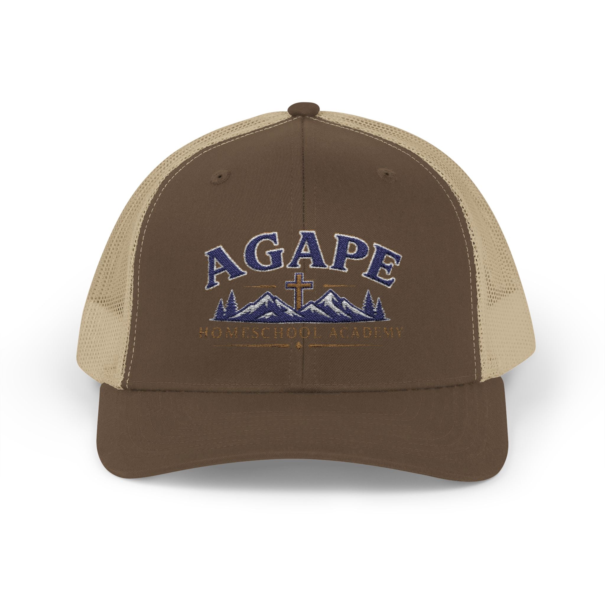 Agape Homeschool Academy Mountain Cross Trucker Hat