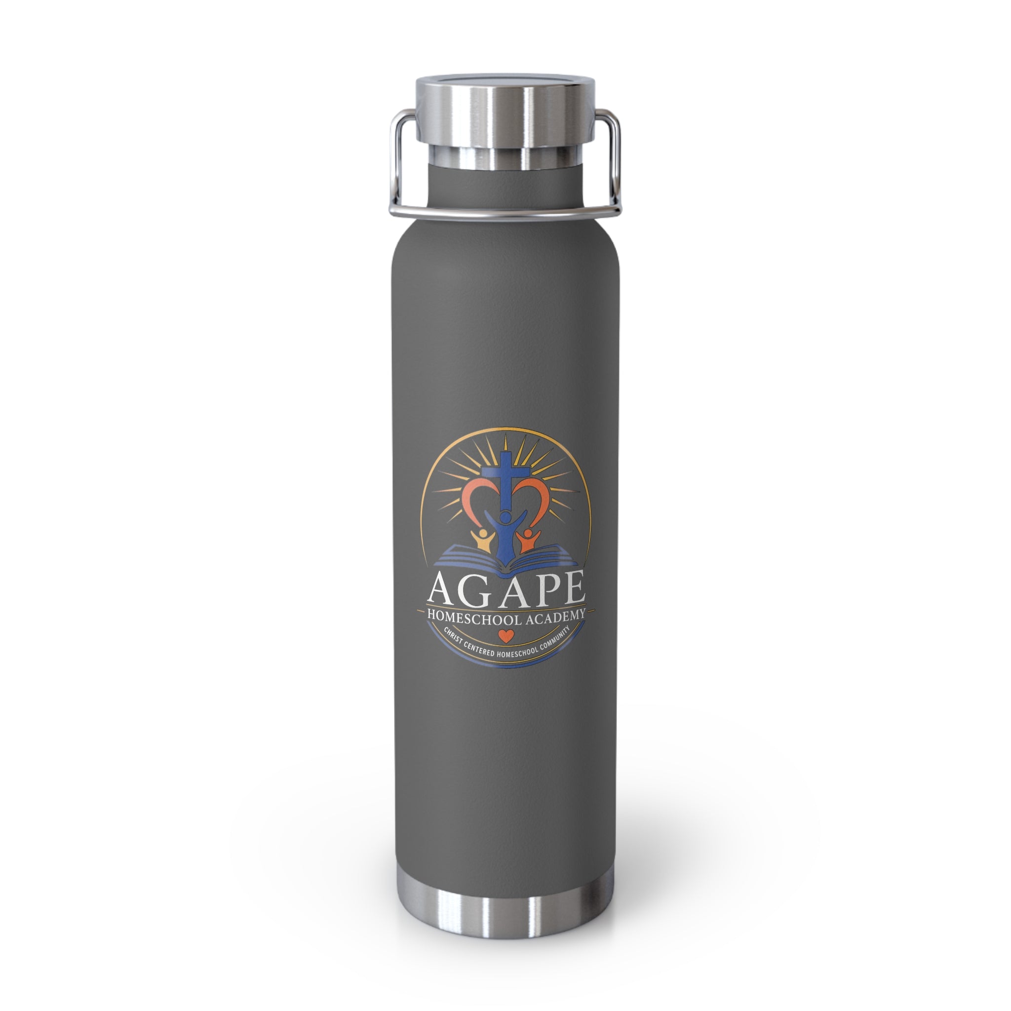 Agape Homeschool Academy Logo 22oz Insulated Water Bottle