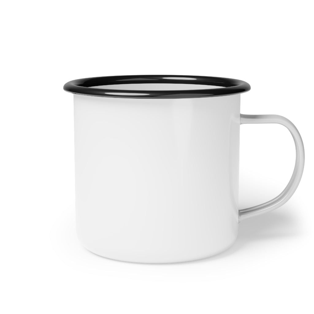Refuge Point - Official Logo 12oz Outdoor Enamel Camping Mug, First Responder Field Support Volunteer Coffee Cup