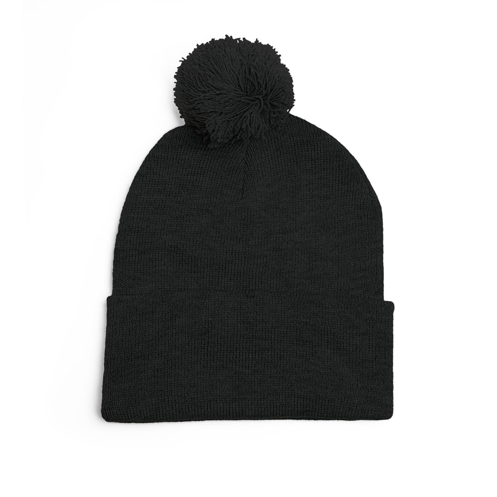 Agape Homeschool Academy Embroidered Pom Pom Beanie (Dark Colors)