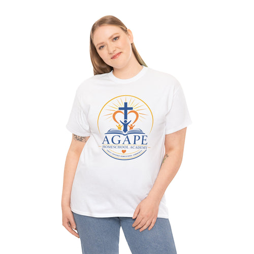 Adult Agape Homeschool Academy Logo Tee