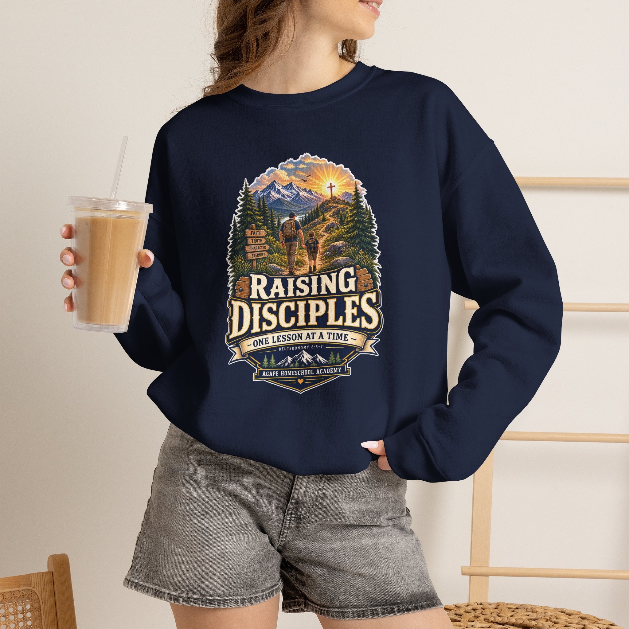 Agape Homeschool Raising Disciples Sweatshirt