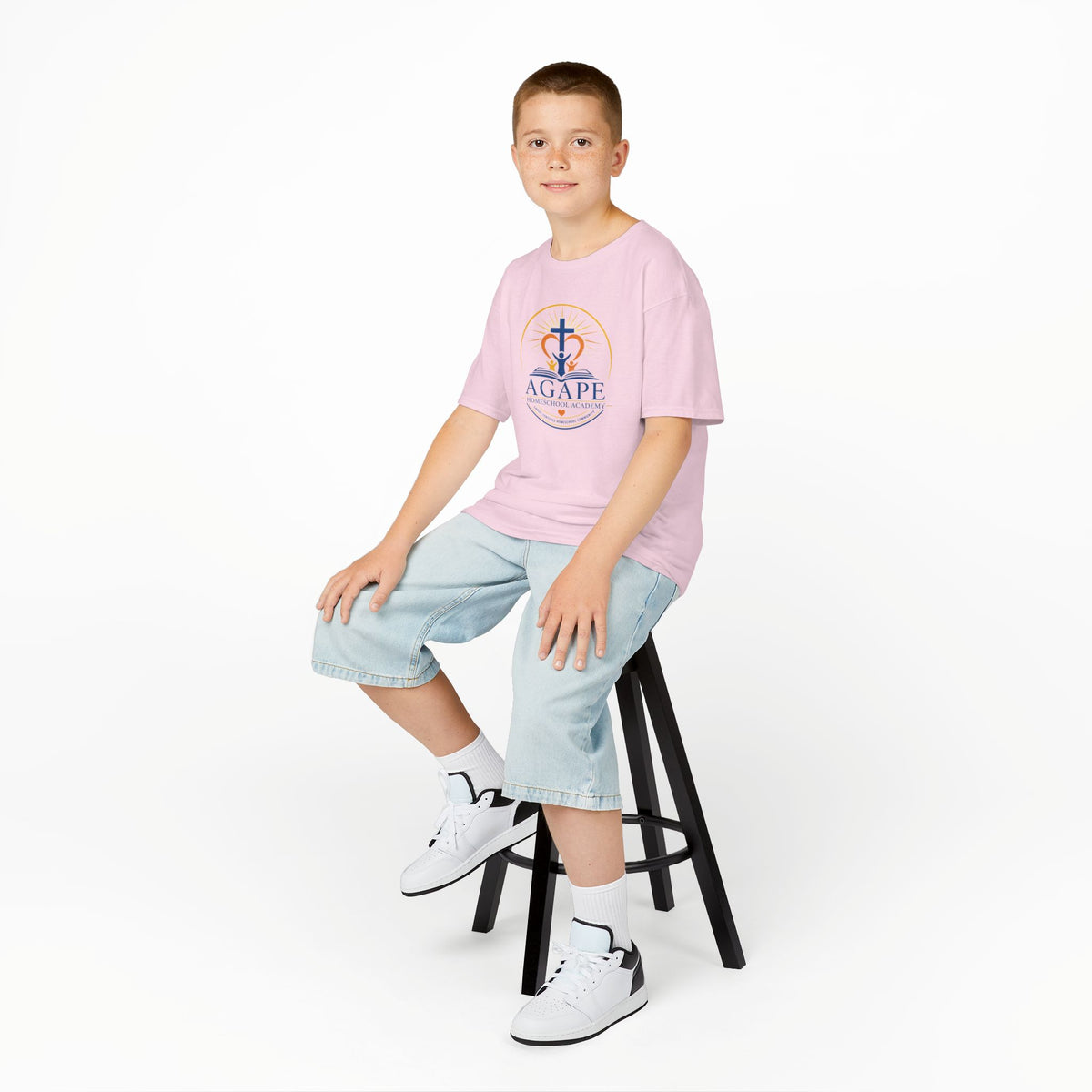 Lambs Agape Homeschool Academy Logo Tee