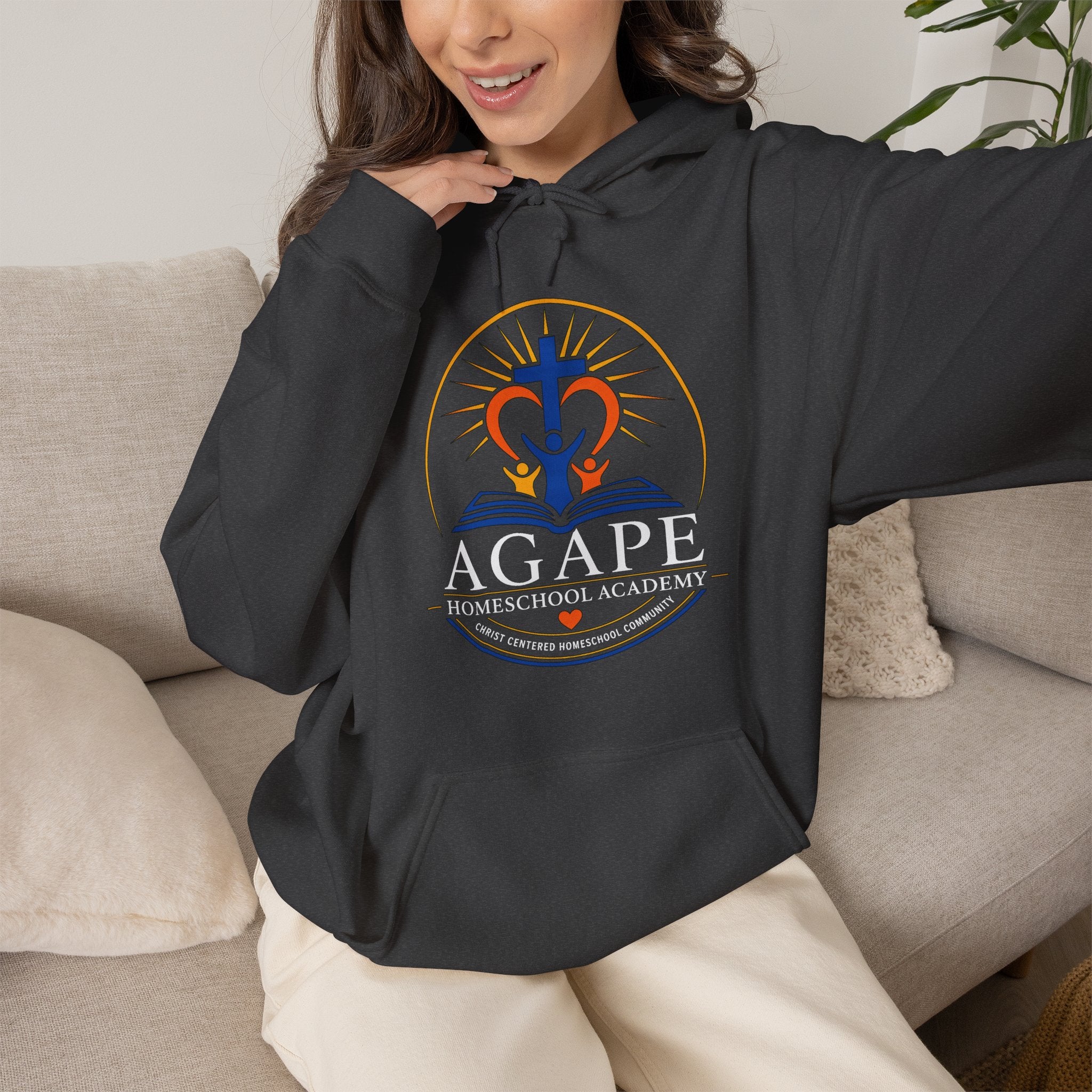 Lions Agape Homeschool Academy Logo Pullover Hoodie