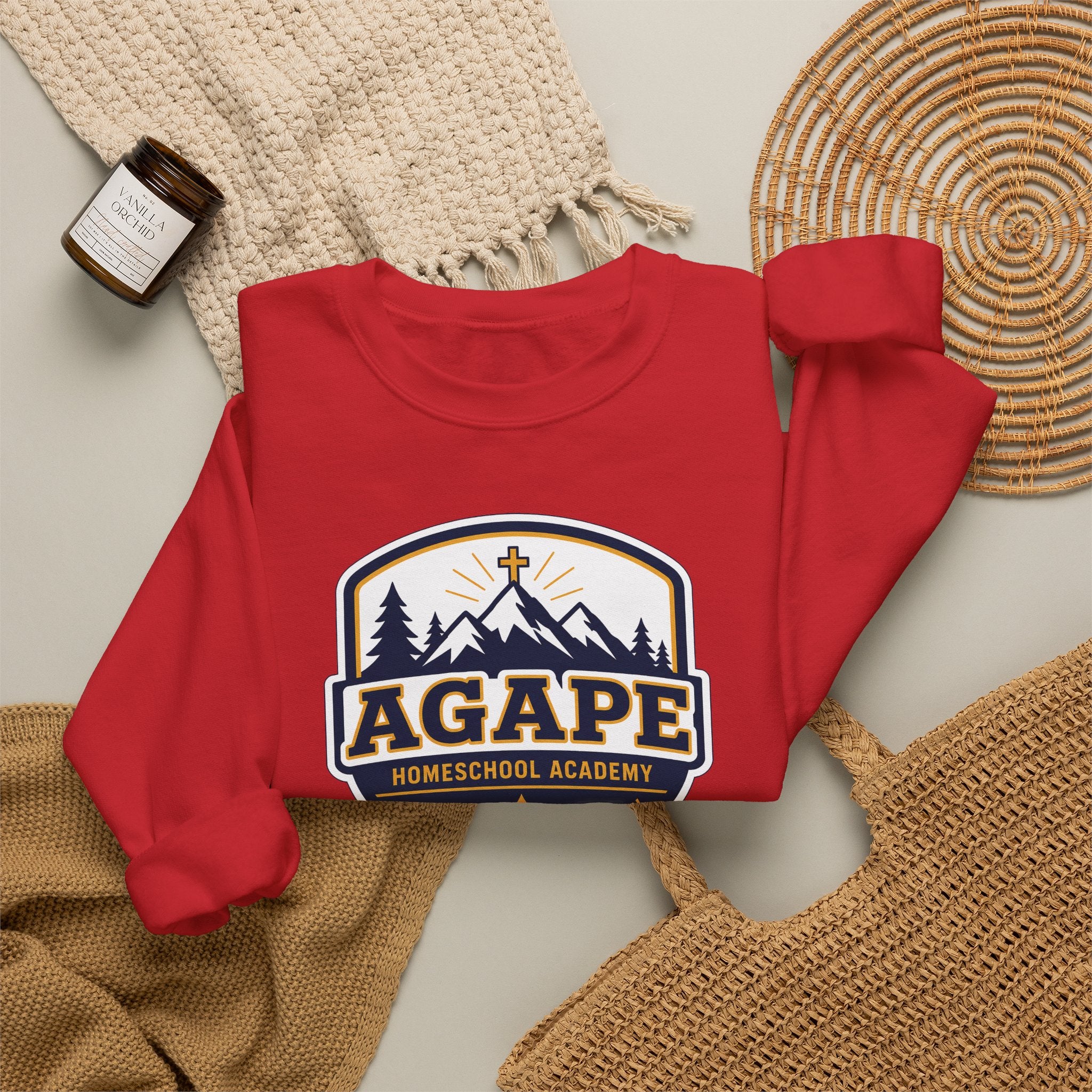 Agape Homeschool Academy Badge Sweatshirt