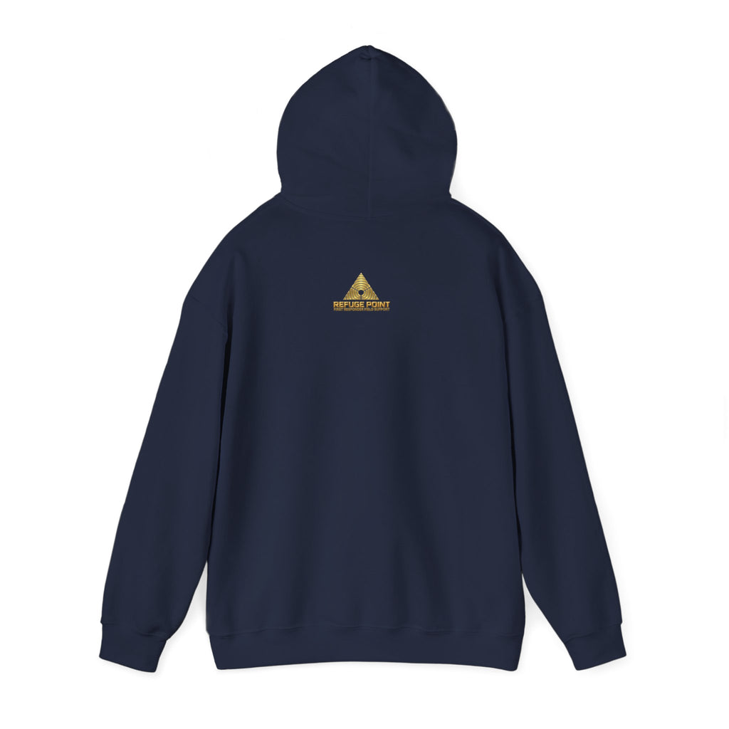 Refuge Point - Volunteer Serving Those Who Serve Hoodie, First Responder Support Pullover Hoodie