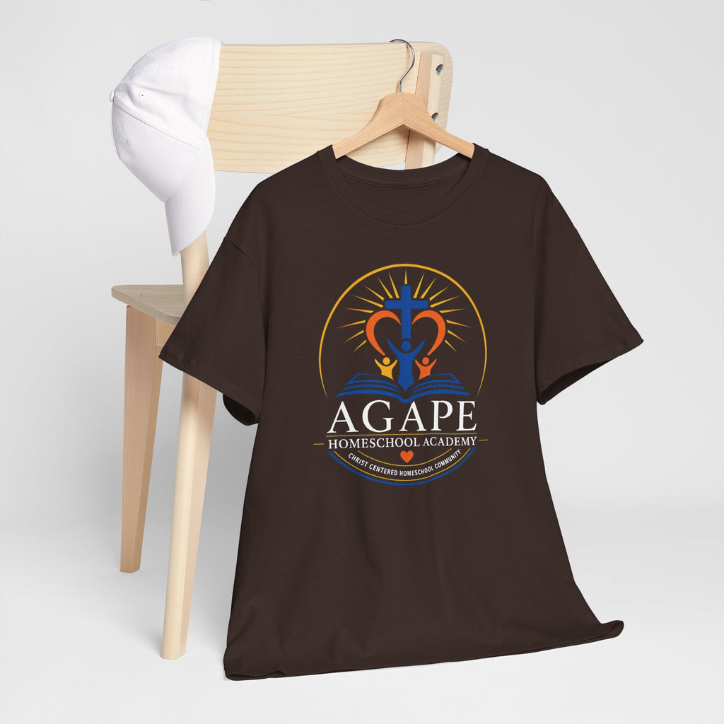 Adult Agape Homeschool Academy Logo Tee