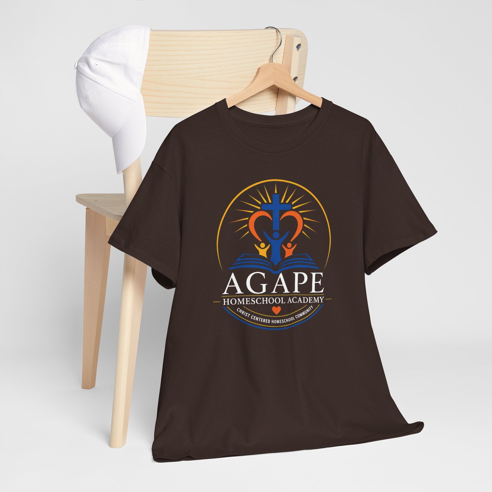 Adult Agape Homeschool Academy Logo Tee