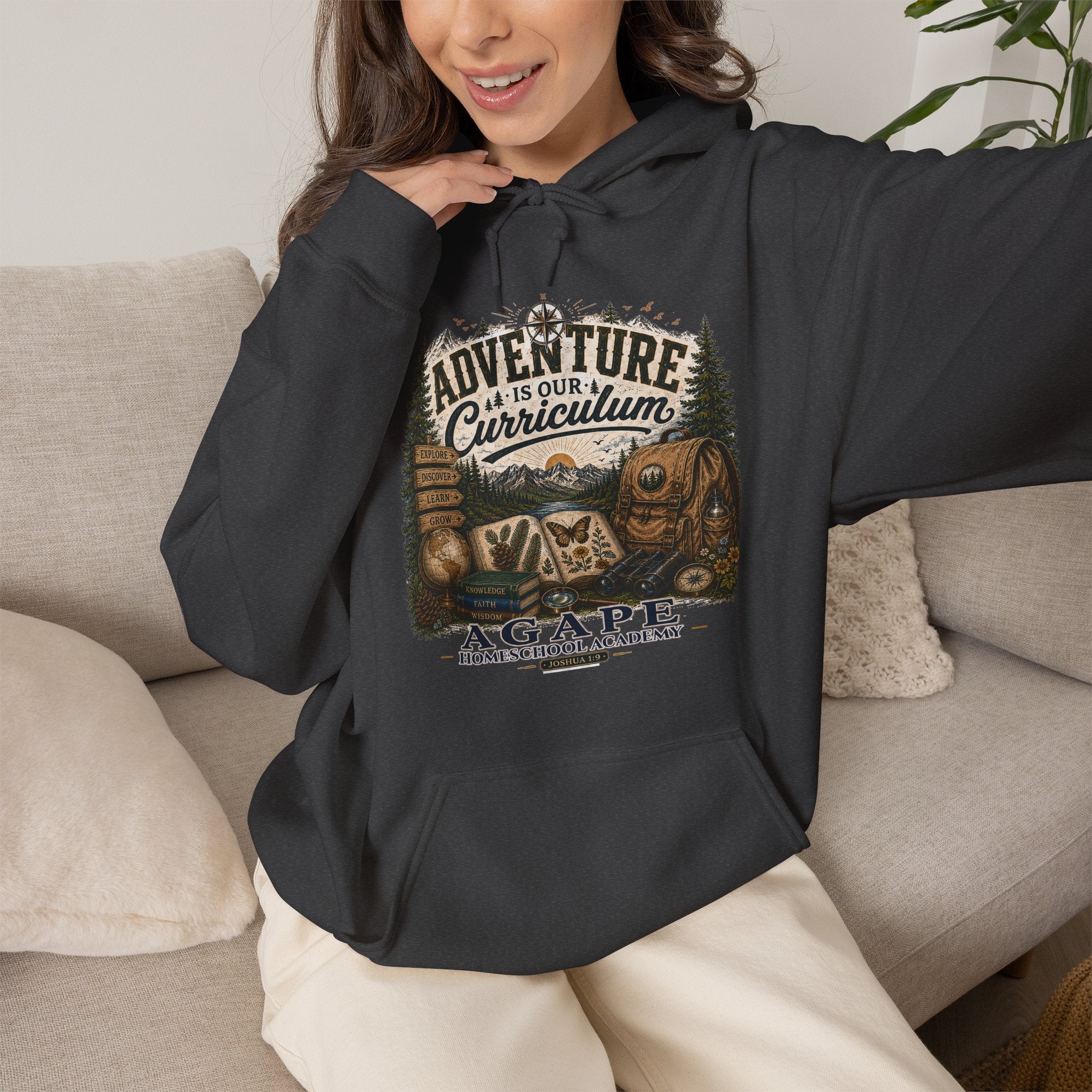 Lions Agape Homeschool Academy Adventure Pullover Hoodie