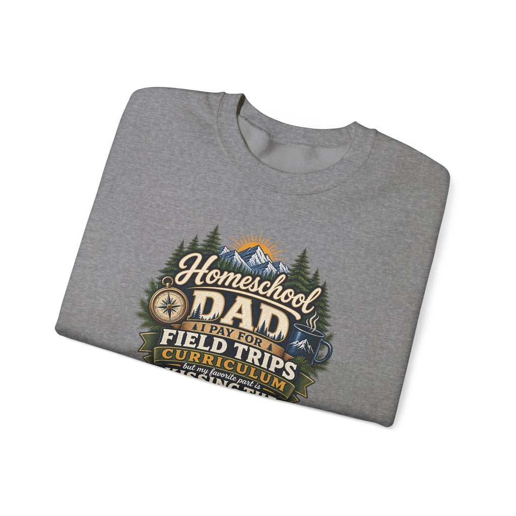 Funny Homeschool Dad Kiss The Teacher Sweatshirt