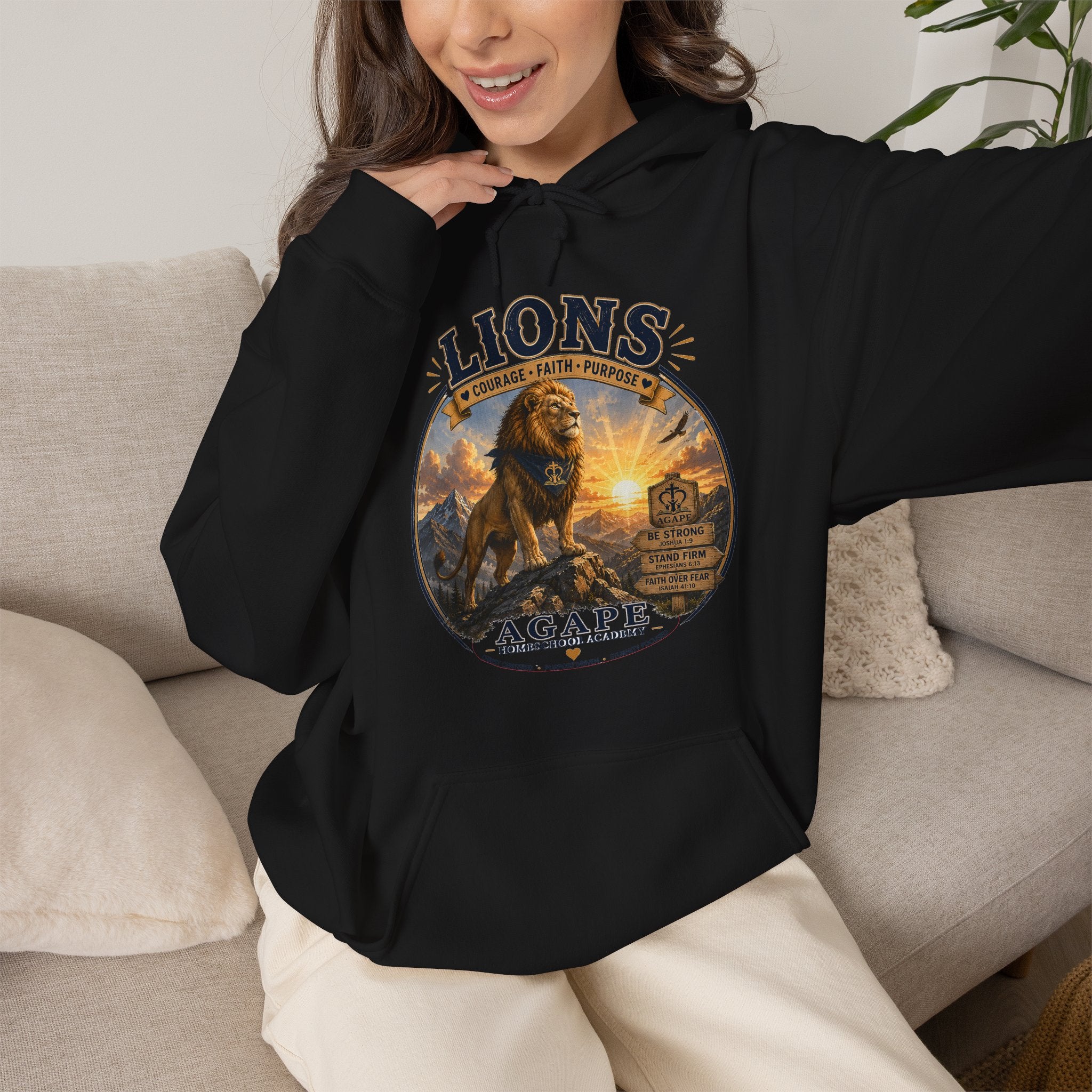 Lions Agape Homeschool Academy Pullover Hoodie