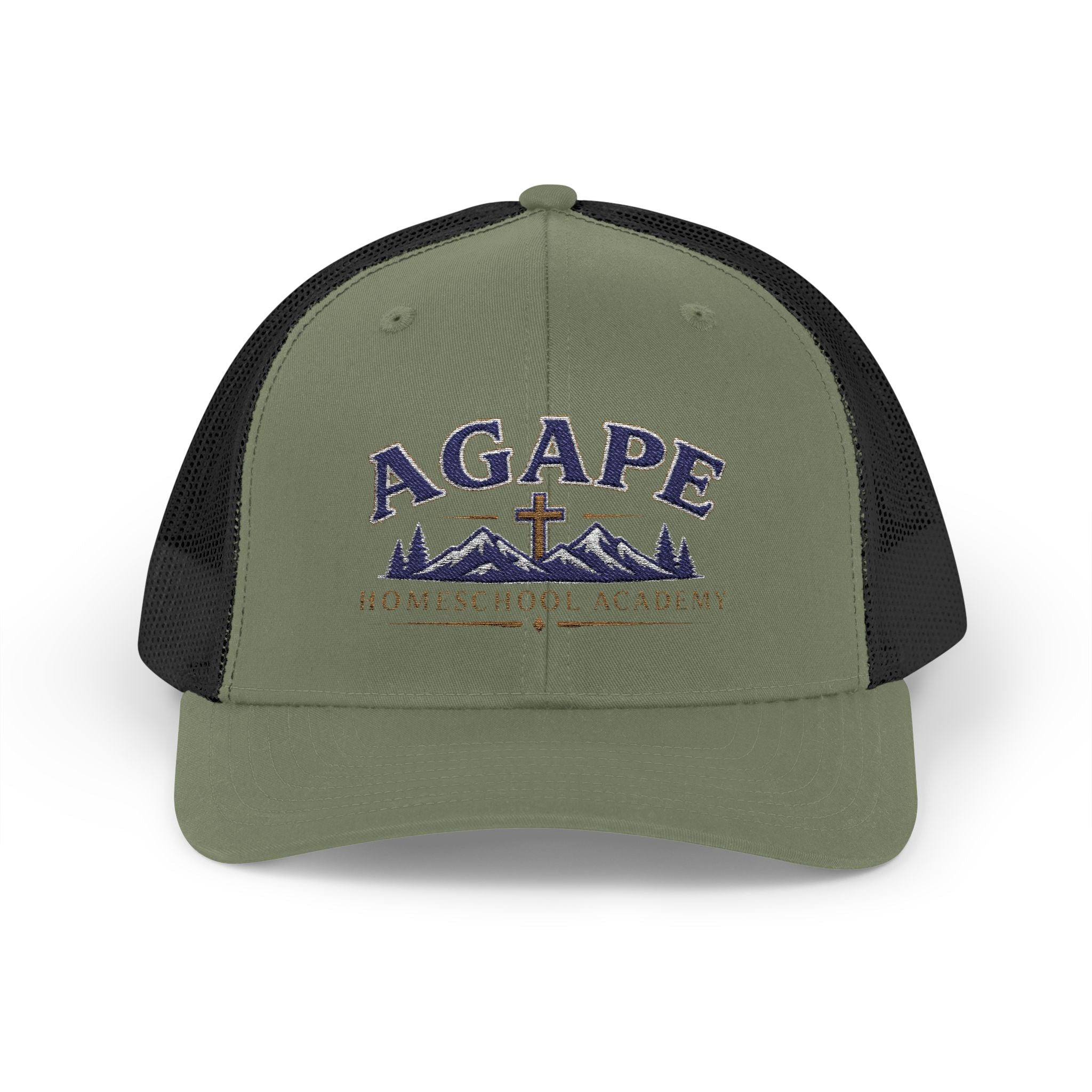 Agape Homeschool Academy Mountain Cross Trucker Hat