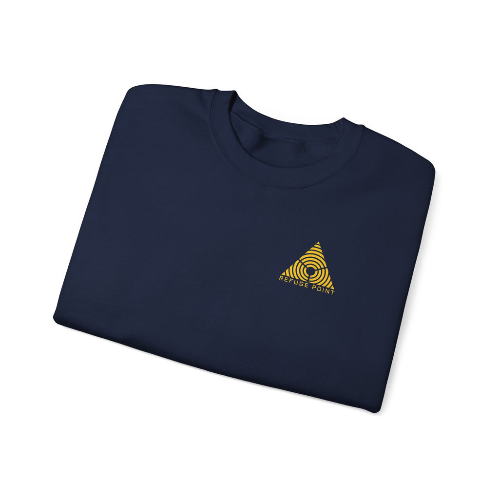 Refuge Point - Blessed Are the Peacemakers Crewneck Sweatshirt (Back Print), Matthew 5:9, First Responder Support Sweatshirt