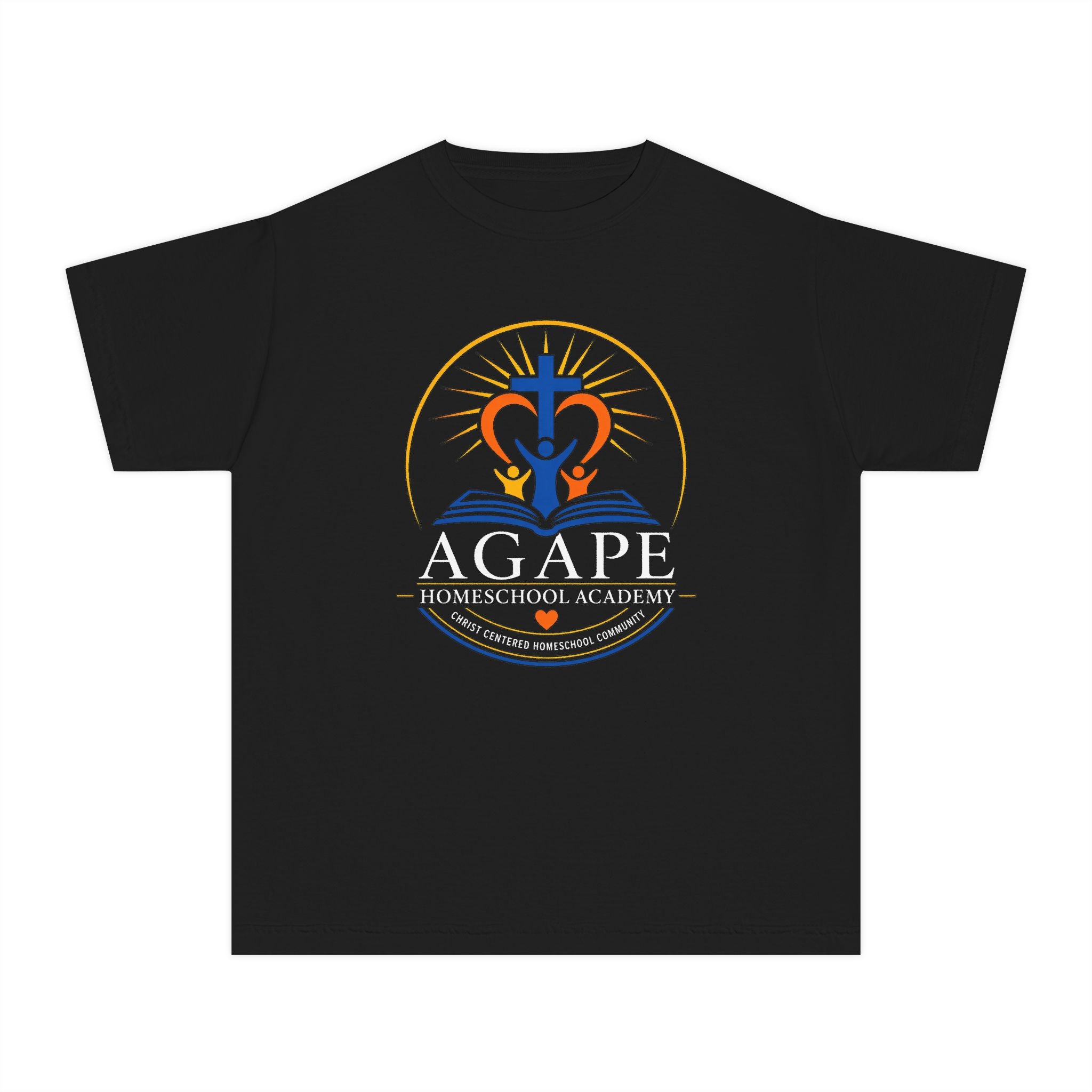 Agape Homeschool Academy  - Lambs Logo Short Sleeve T-Shirt