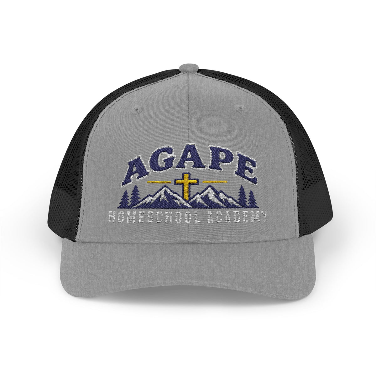 Agape Homeschool Academy Mountain Cross Trucker Hat