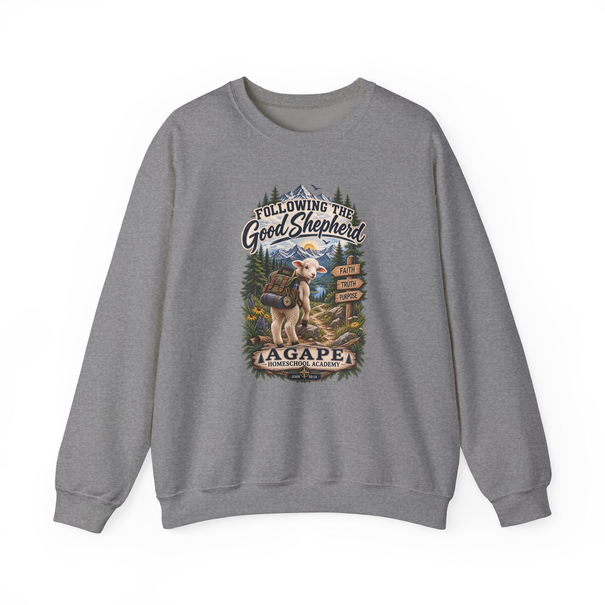 Lambs Agape Homeschool Academy Good Shepherd Sweatshirt