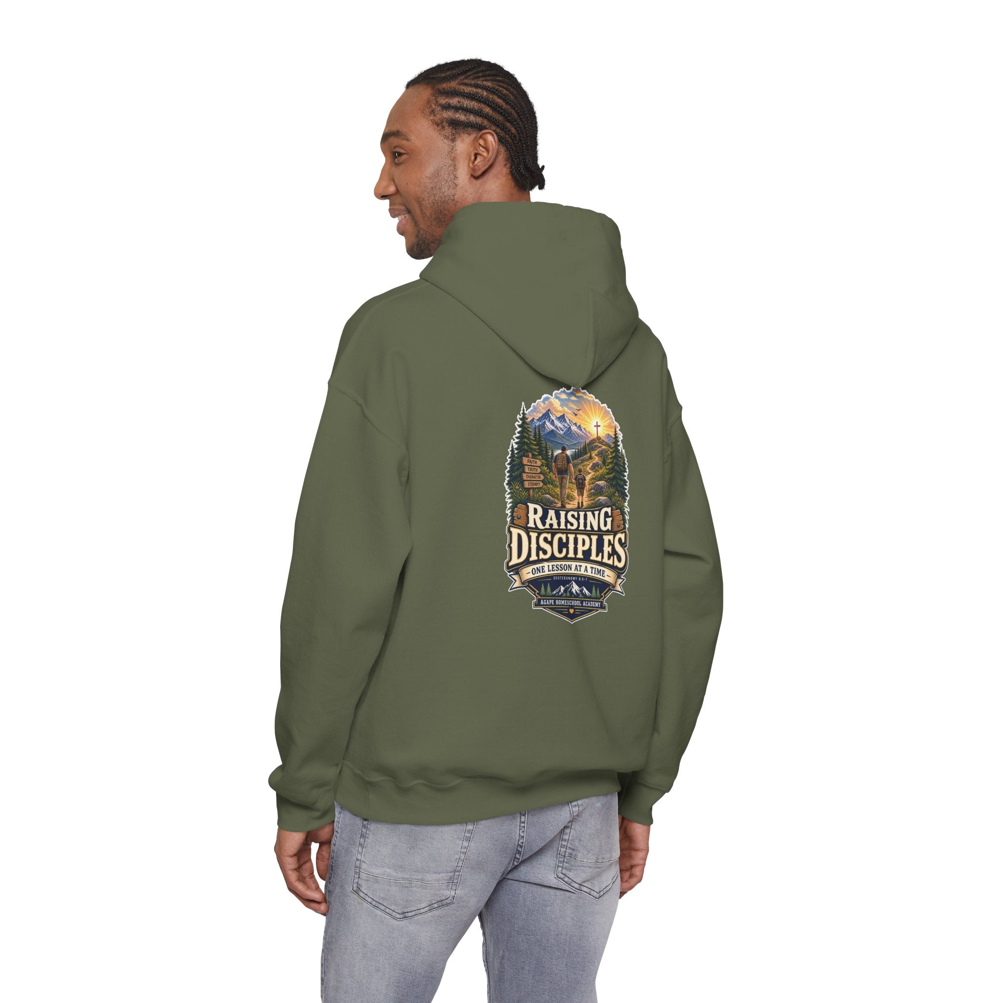 Men's Agape Homeschool Raising Disciples Pullover Hoodie