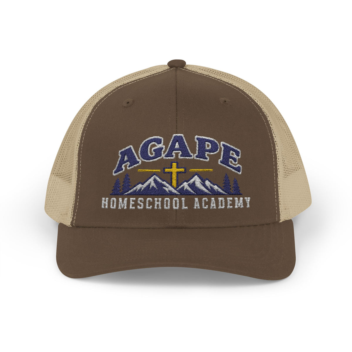 Agape Homeschool Academy Mountain Cross Trucker Hat