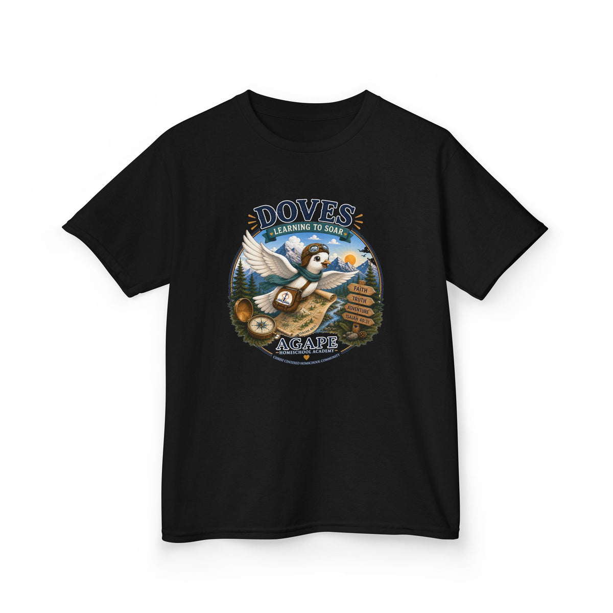 Doves Agape Homeschool Learning to Soar T-Shirt