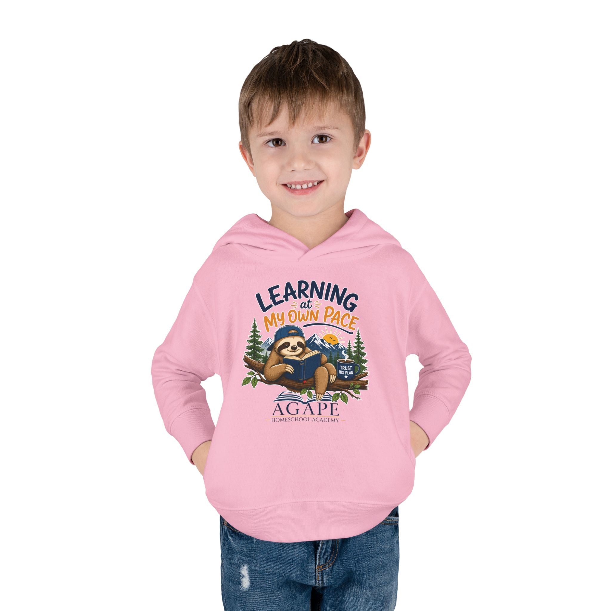 Tots Learning At My Own Pace Sloth Pullover Hoodie