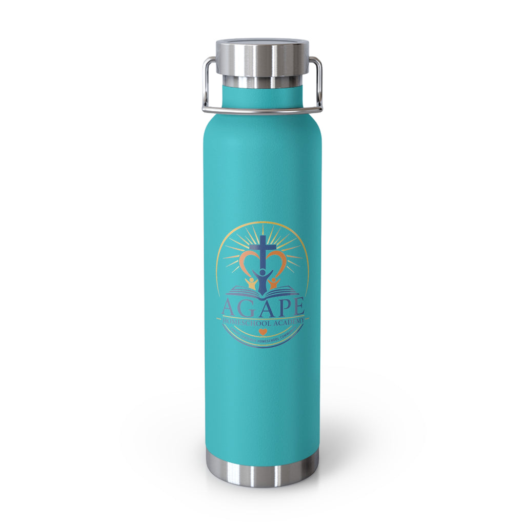 Agape Homeschool Academy Logo 22oz Insulated Water Bottle
