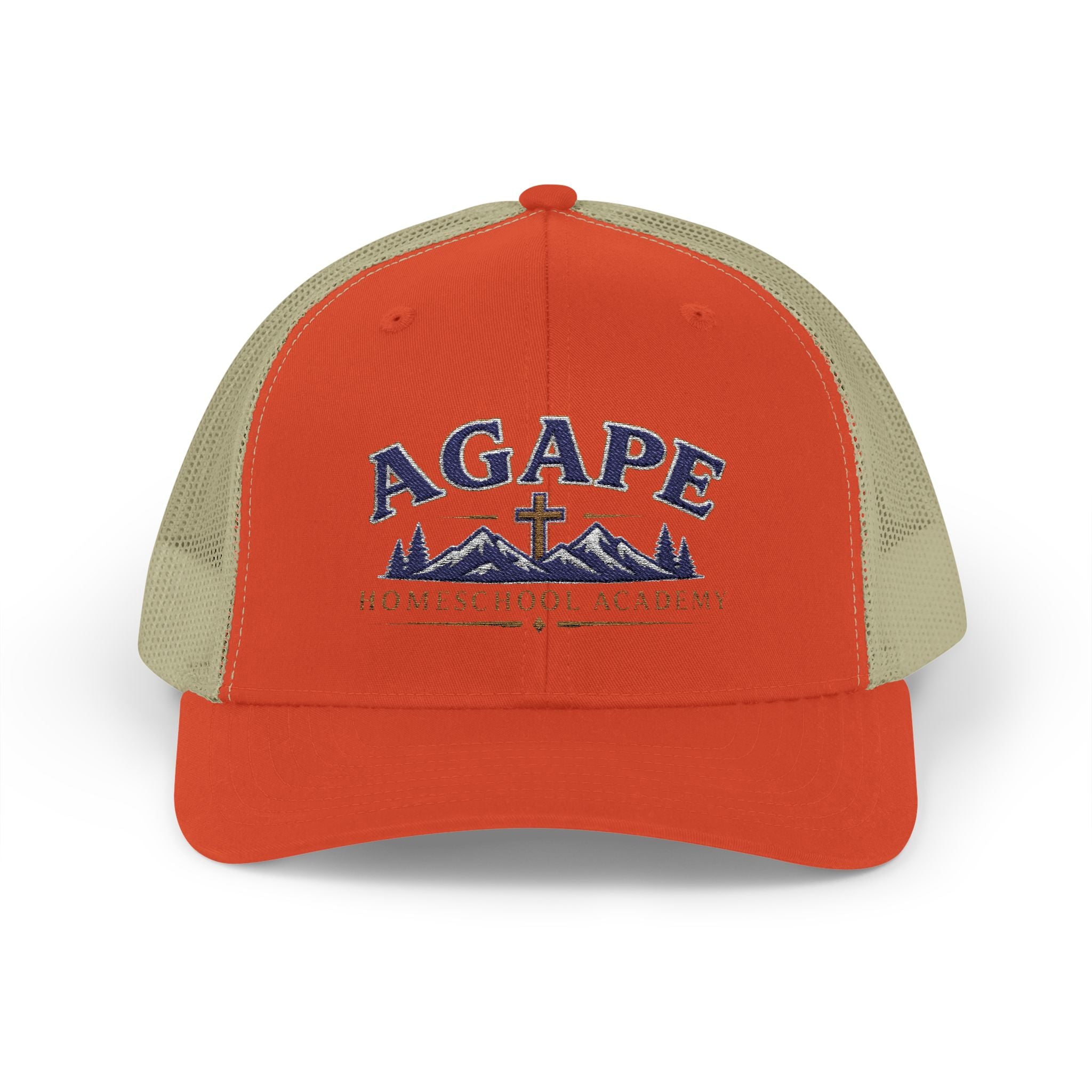 Agape Homeschool Academy Mountain Cross Trucker Hat