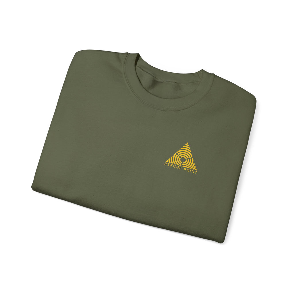Refuge Point - Blessed Are the Peacemakers Crewneck Sweatshirt (Back Print), Matthew 5:9, First Responder Support Sweatshirt
