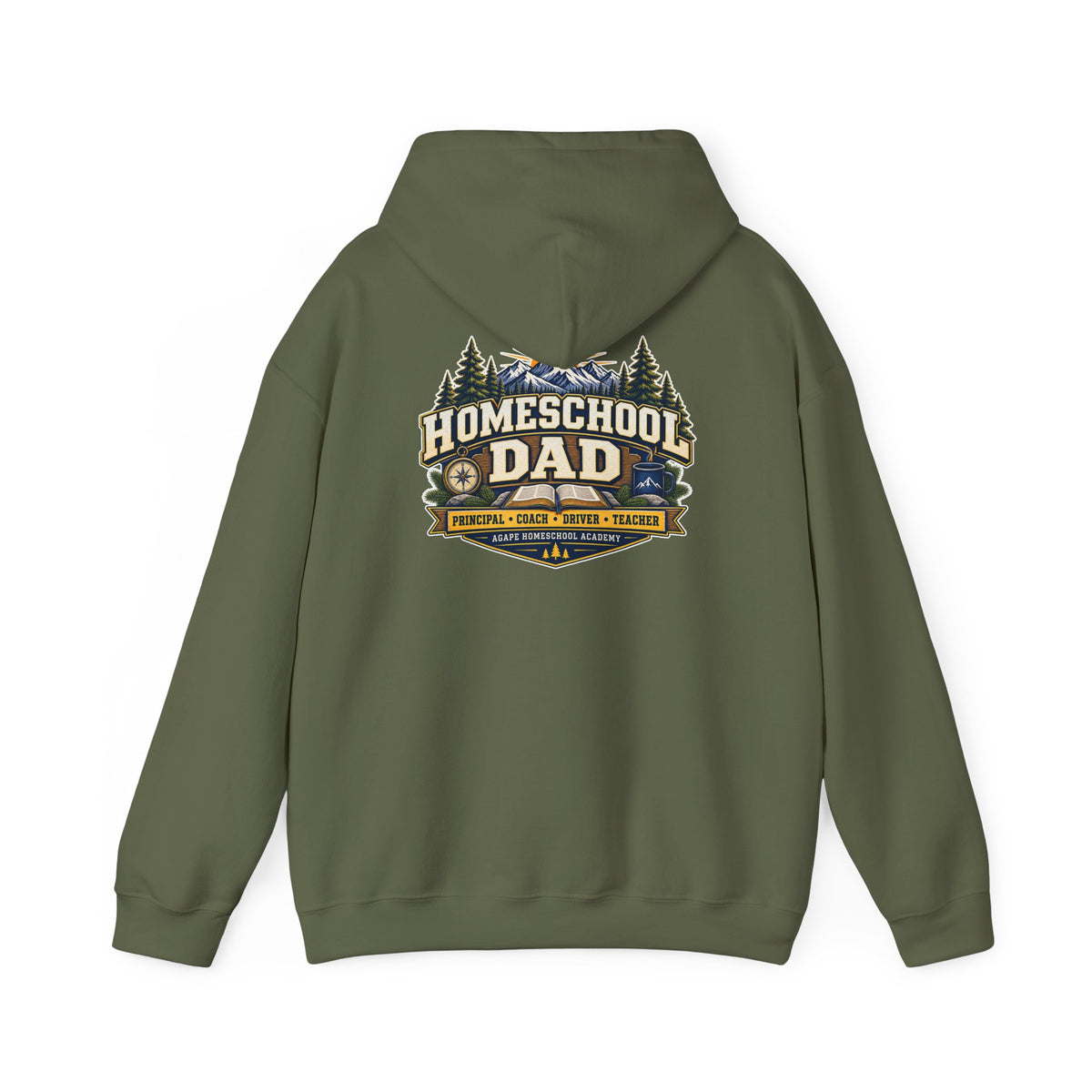 Agape Homeschool Academy Dad Pullover Hoodie