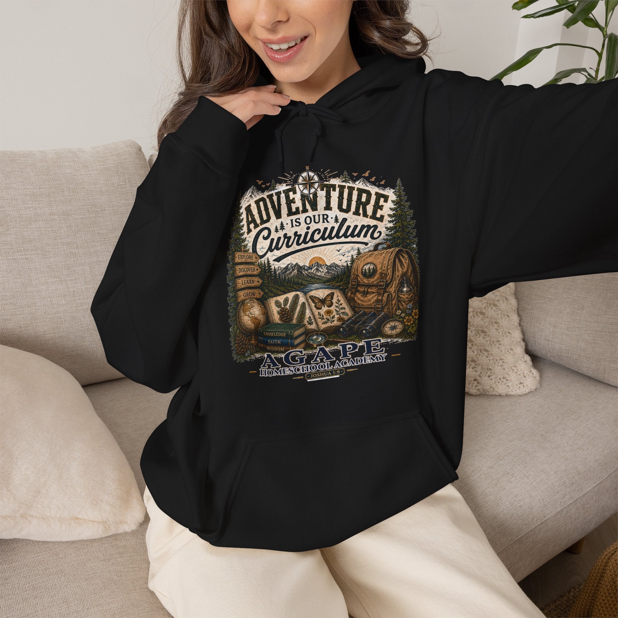 Lions Agape Homeschool Academy Adventure Pullover Hoodie
