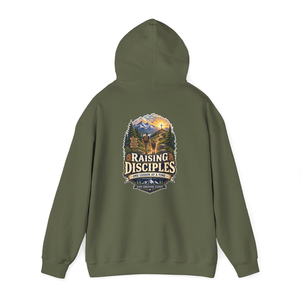 Men's Agape Homeschool Raising Disciples Pullover Hoodie