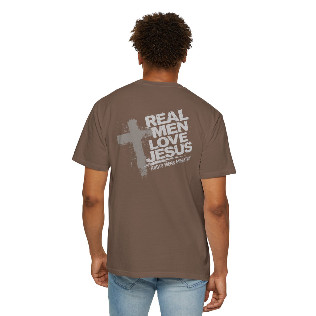 Roots Men's Ministry's "Real Men Love Jesus" T-Shirt