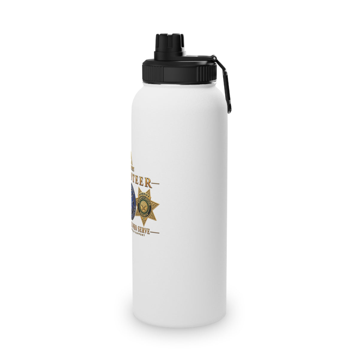 Refuge Point - Serving Those Who Serve Stainless Steel Water Bottle, Volunteer First Responder Support Bottle, In 12oz 18oz and 32oz