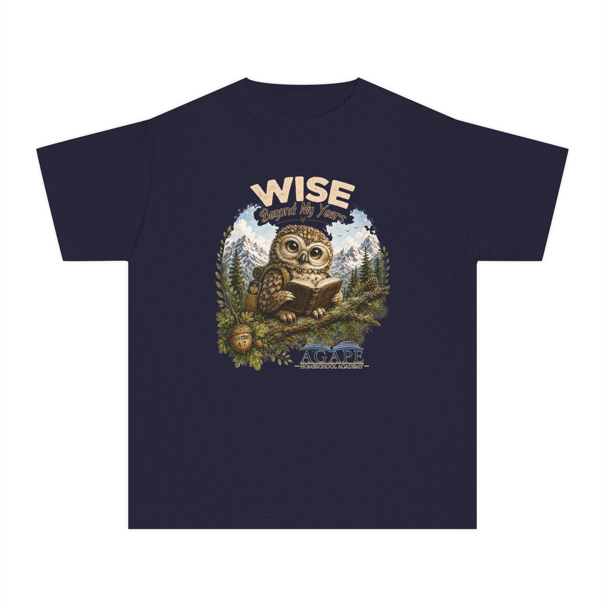 Doves Wise Beyond My Years Owl Tee