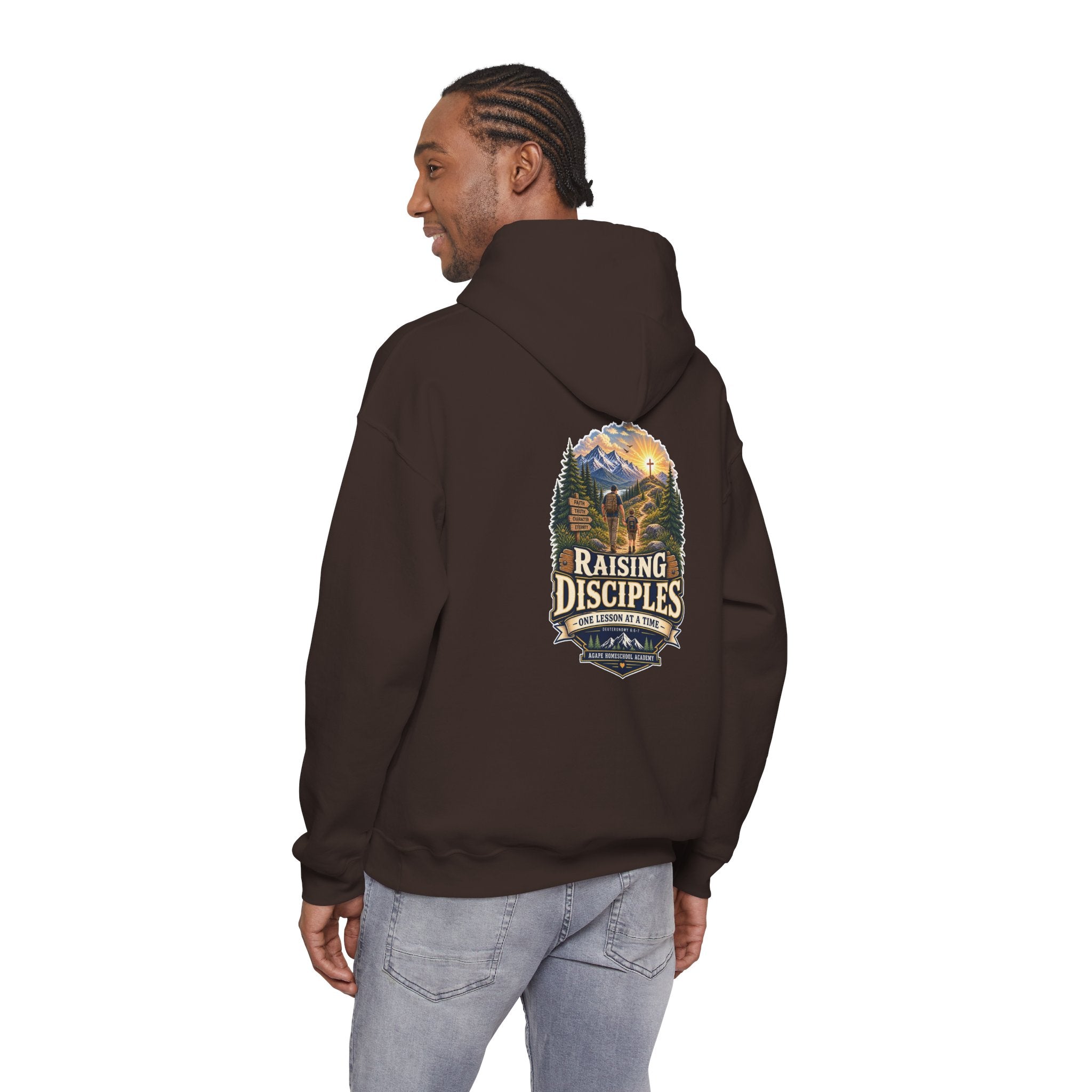 Men's Agape Homeschool Raising Disciples Pullover Hoodie