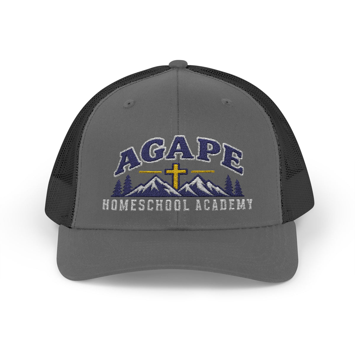 Agape Homeschool Academy Mountain Cross Trucker Hat