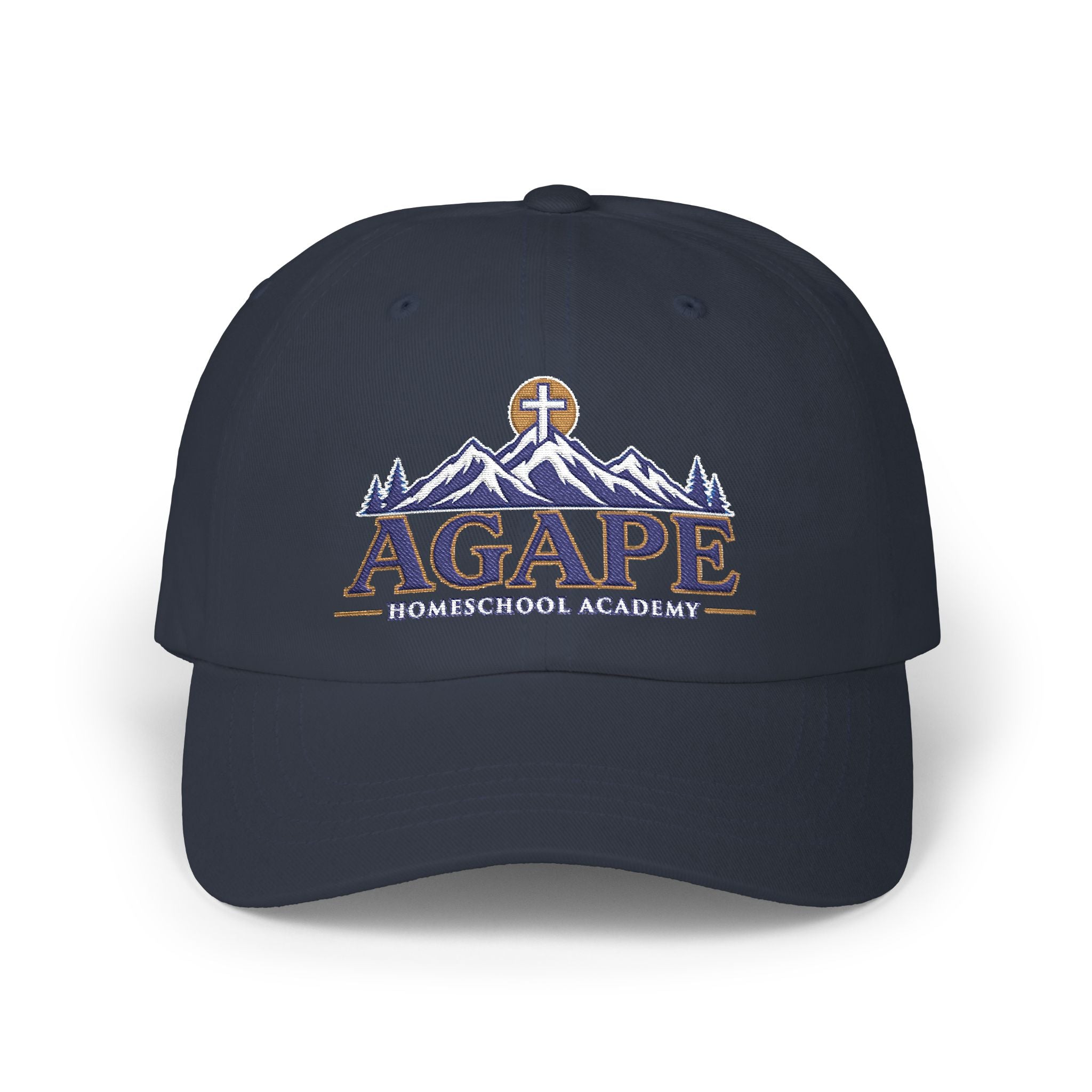 Agape Homeschool Academy Embroidered Mountain Dad Hat