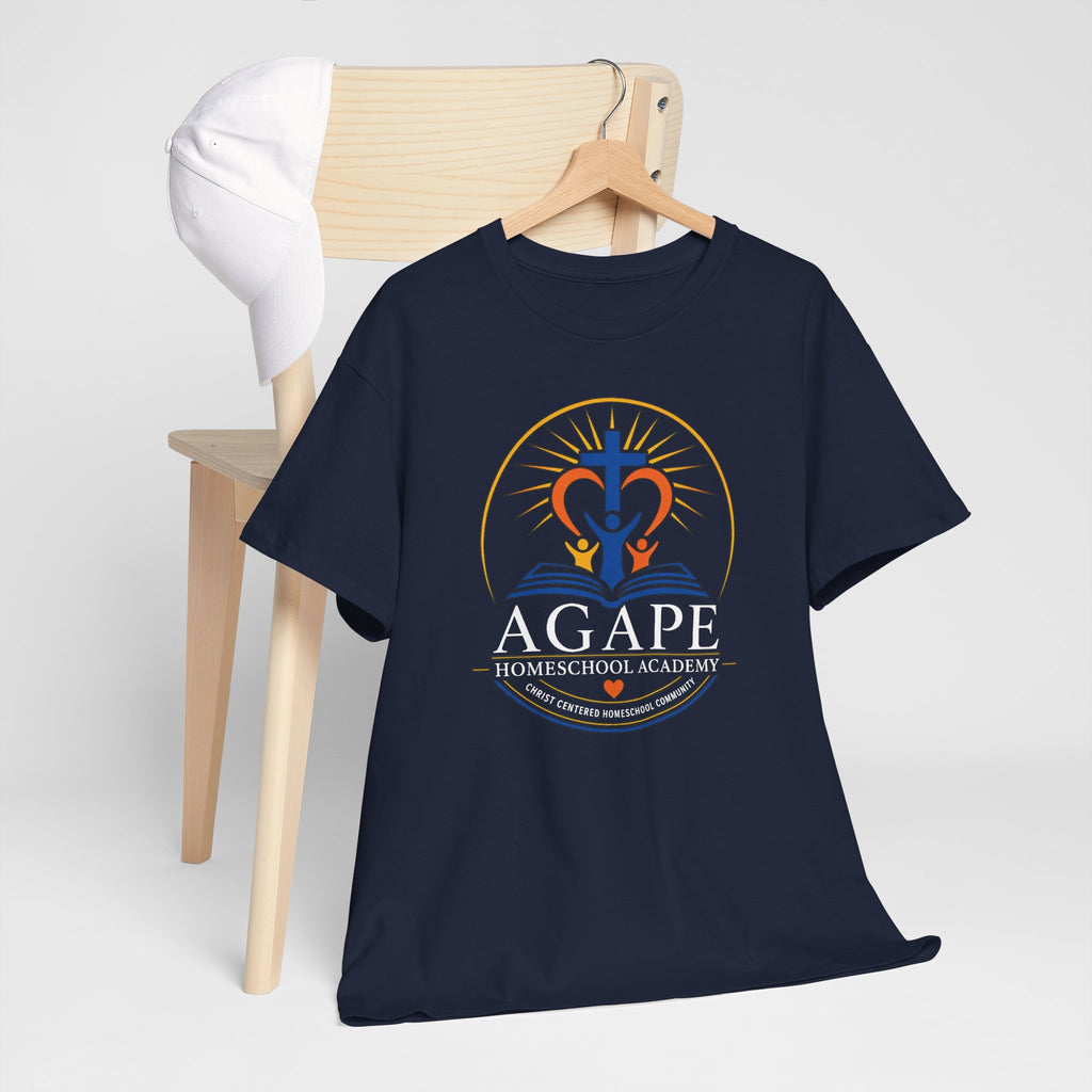 Adult Agape Homeschool Academy Logo Tee