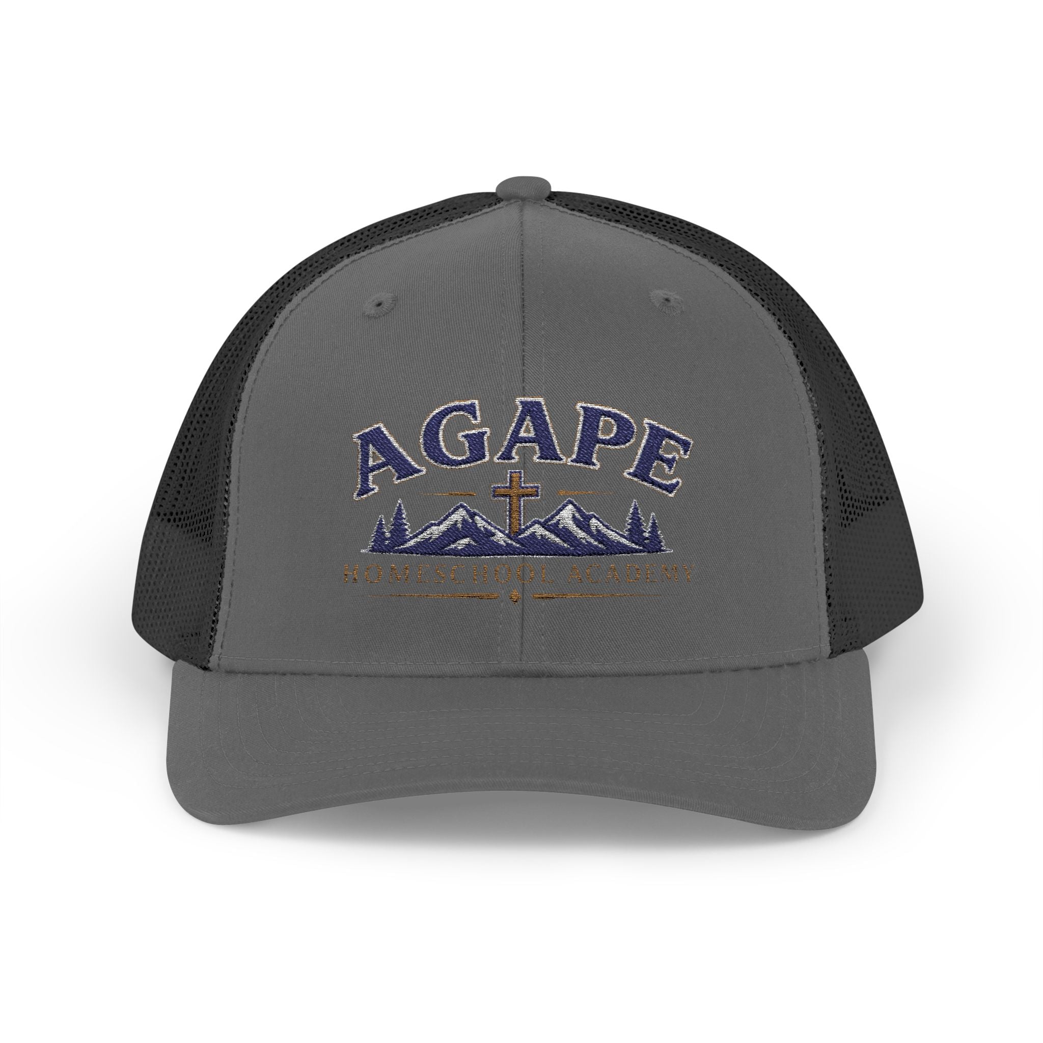 Agape Homeschool Academy Mountain Cross Trucker Hat