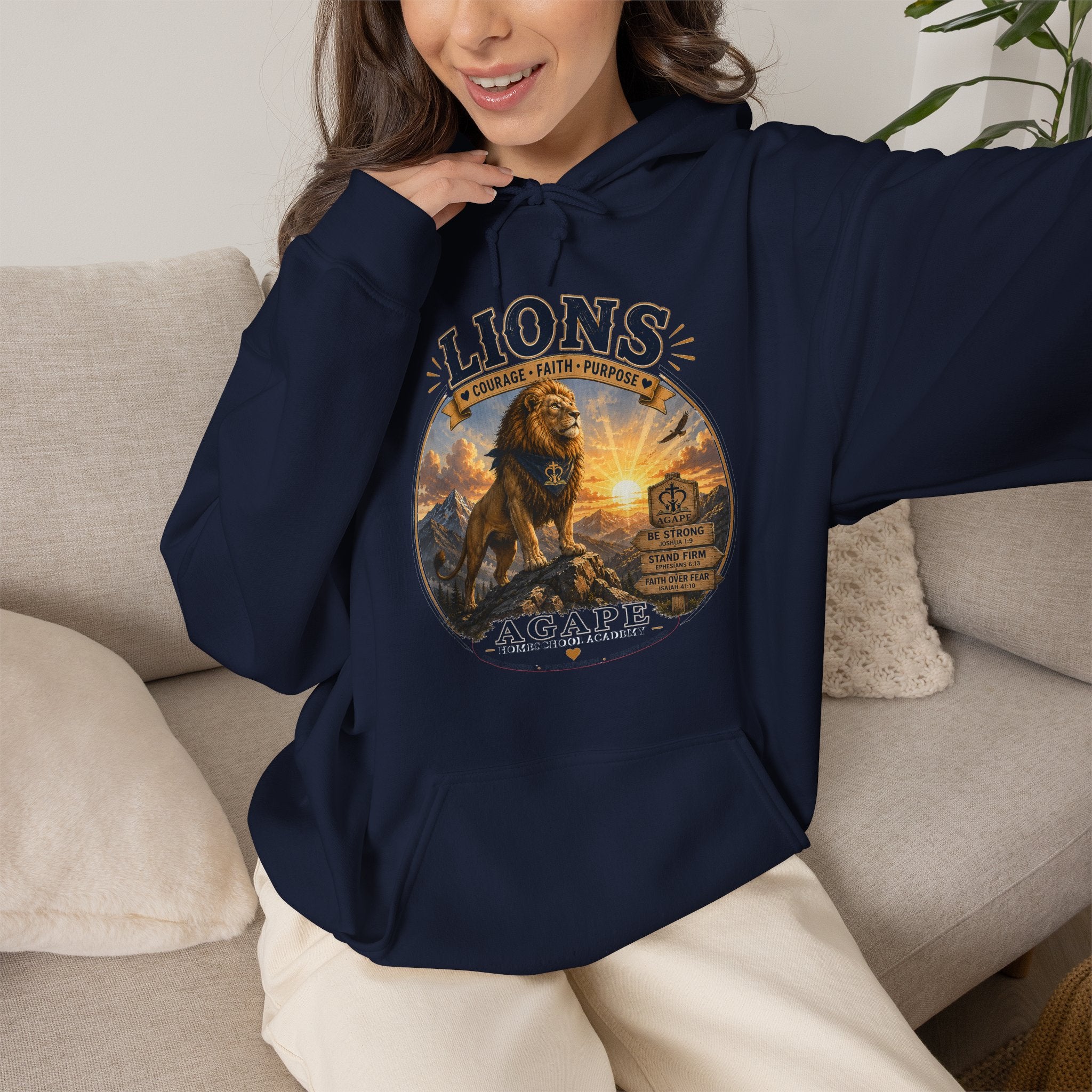 Lions Agape Homeschool Academy Pullover Hoodie